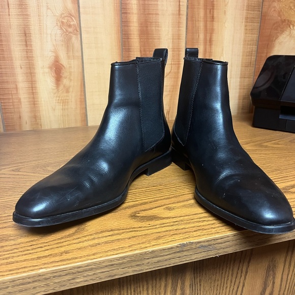Zara men’s black Chelsea boot size 43 EU or 10 US - Picture 2 of 3